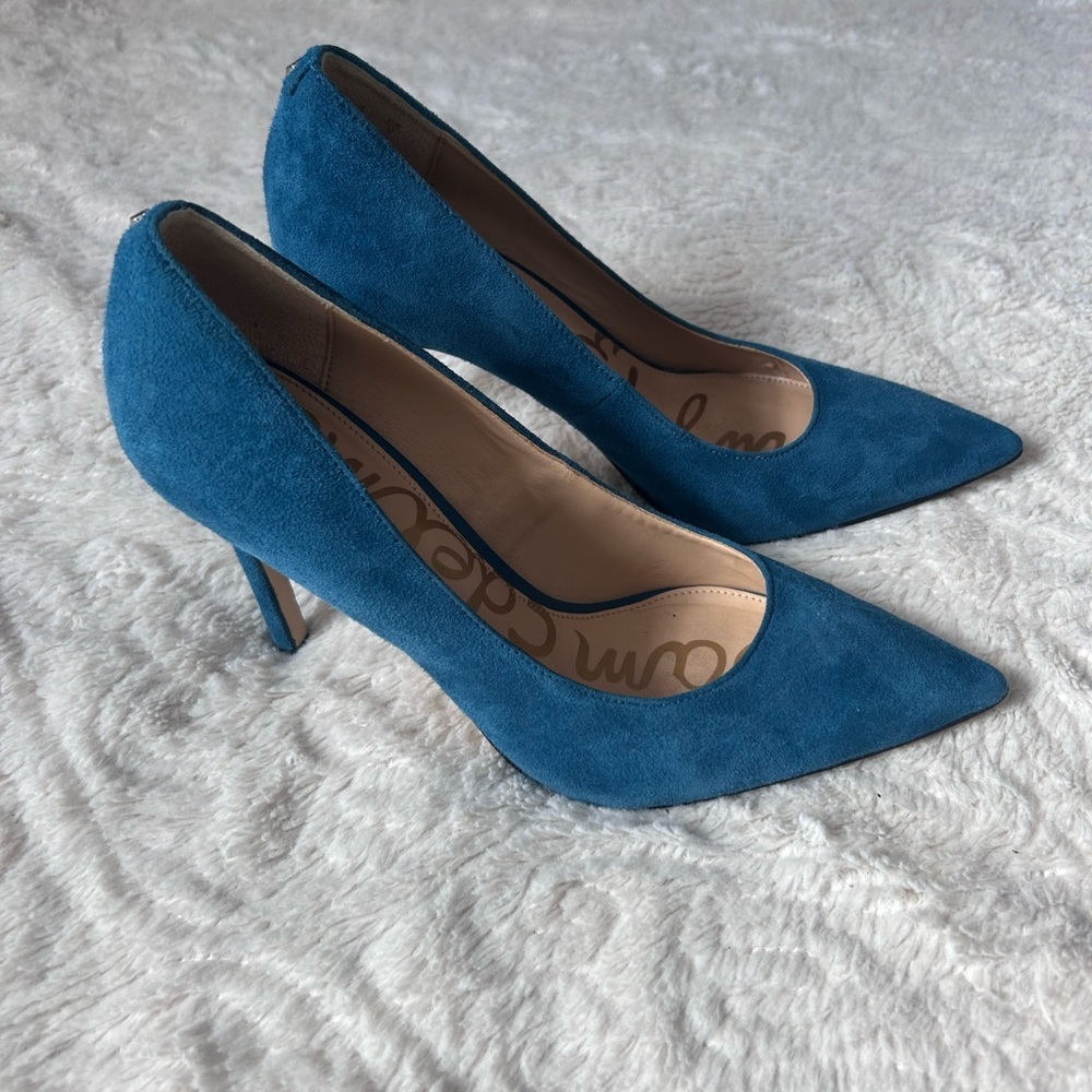 Sam Edelman Blue Pointed-Toe Heels